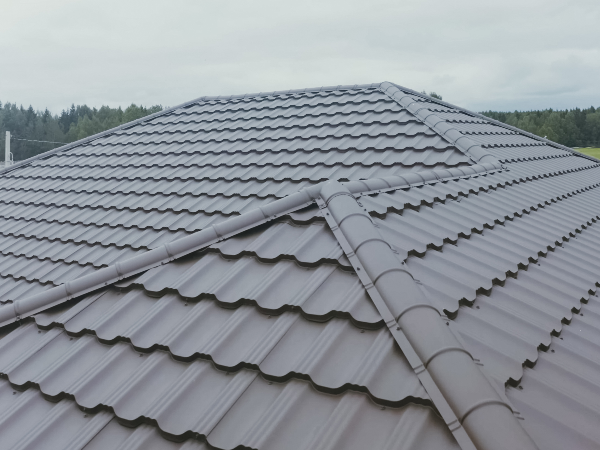 Metal roof installation